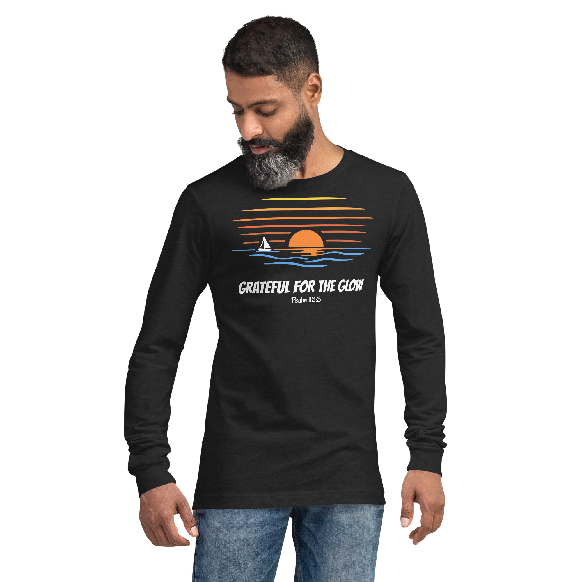 [3B Outpost] Sunset | Grateful – Long Sleeve Tee
